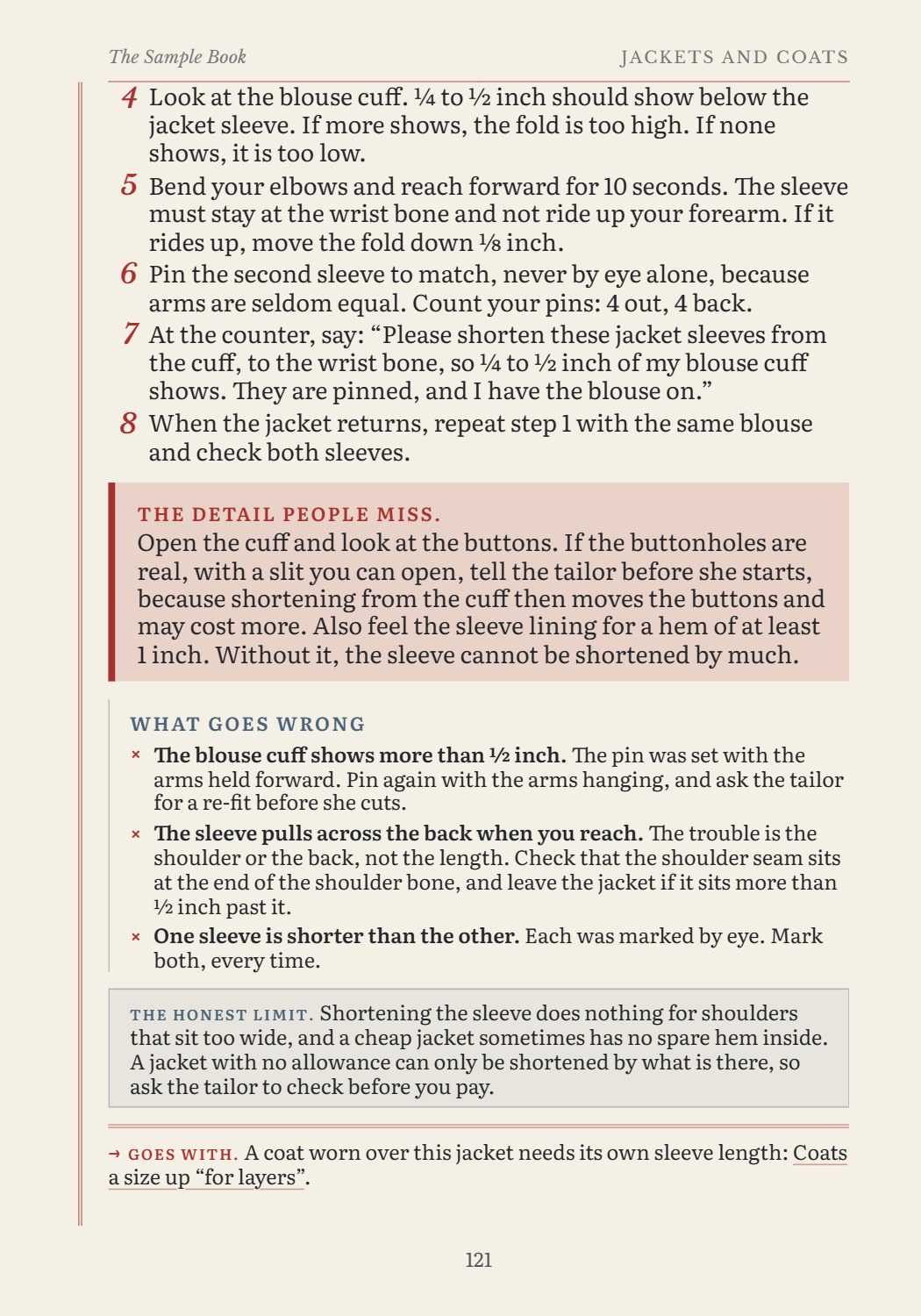 Book page 121: The detail people miss, marked for you.